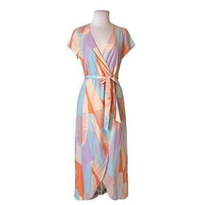 Crosby by Mollie Burch Fiore pastel maxi dress sz 0